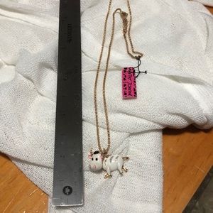 Betsey Johnson Cow Necklace